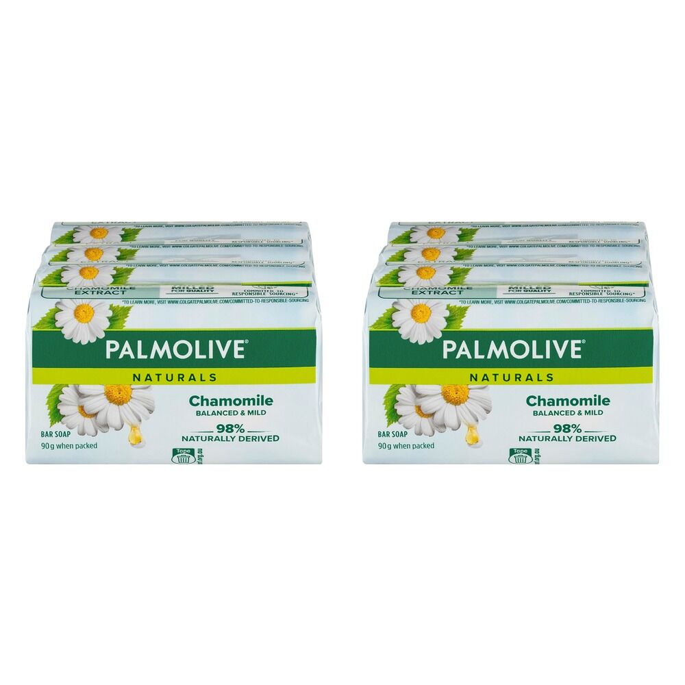 Palmolive Naturals Chamomile Extracts Bar Soap 4 Pack x 12 Bundle of 2
