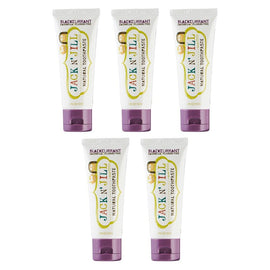 Jack N' Jill Natural Blackcurrant Fluoride Free Toothpaste 50g Pack of 5