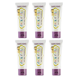 Jack N' Jill Natural Blackcurrant Fluoride Free Toothpaste 50g Pack of 6