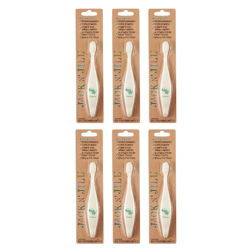 Jack N' Jill Bio Toothbrush Dino Pack of 6