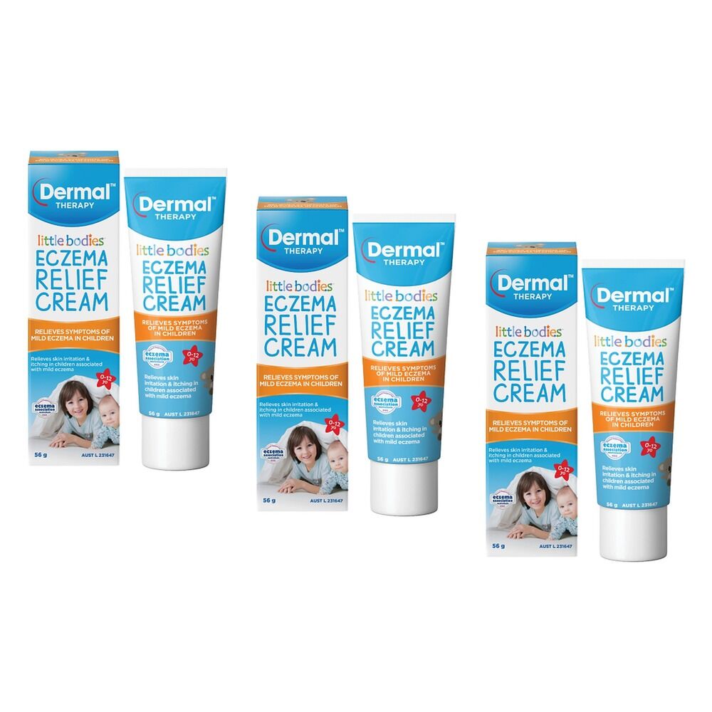 Little Bodies Eczema Relief Cream 56g Pack of 3