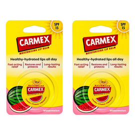 Carmex Watermelon Moisturising Lip Balm SPF15 7.5g x 12 Bundle of 2