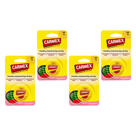Carmex Watermelon Moisturising Lip Balm SPF15 7.5g x 12 Bundle of 4