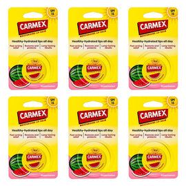 Carmex Watermelon Moisturising Lip Balm SPF15 7.5g x 12 Bundle of 6