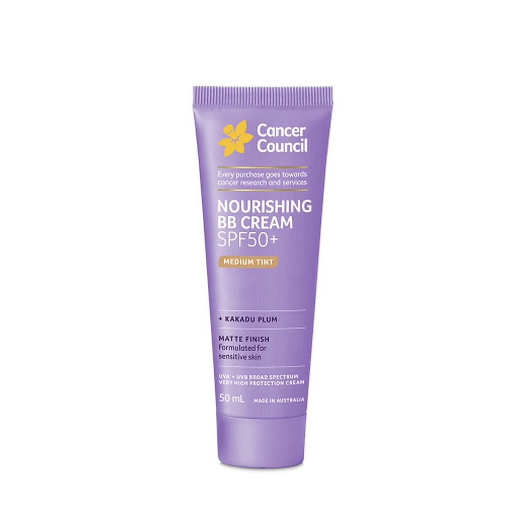 Cancer Council Face Day Wear BB Cream SPF 50+ Medium Tint 50mL