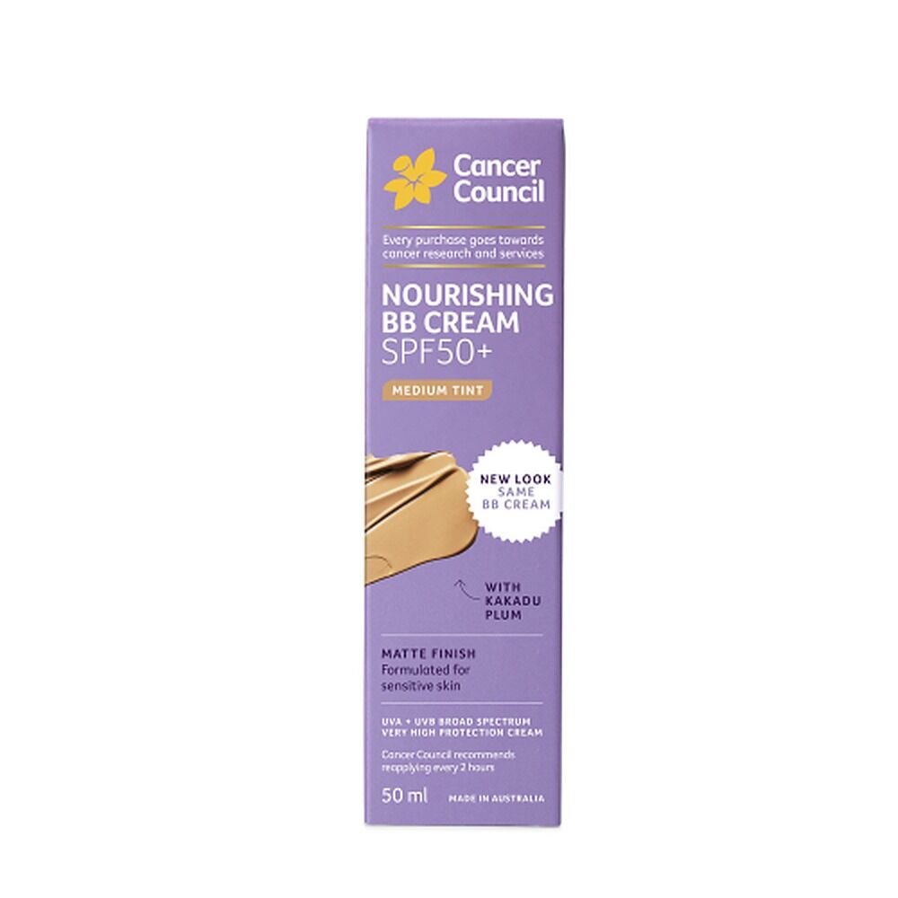 Cancer Council Face Day Wear BB Cream SPF 50+ Medium Tint 50mL