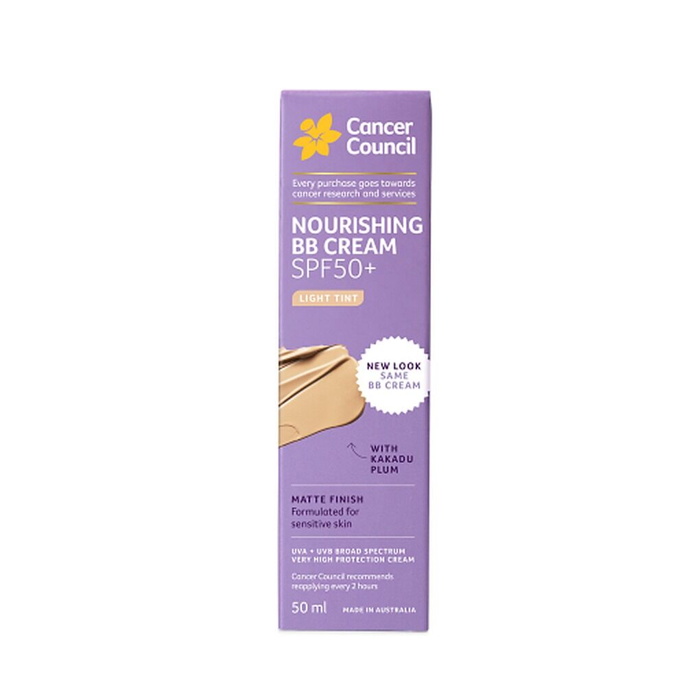 Cancer Council Face Day Wear BB Cream SPF 50+ Light Tint 50mL