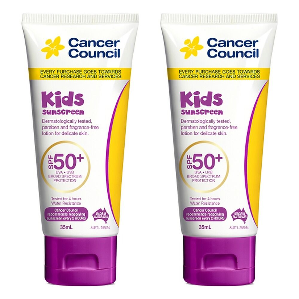Cancer Council Kids Sunscreen SPF 50+ 35mL Pack of 2