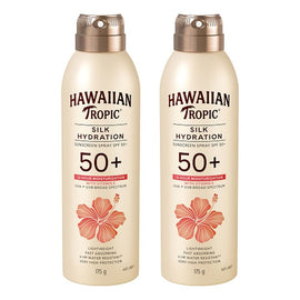 Hawaiian Tropic Silk Hydration Spray SPF50+ 175g Pack of 2