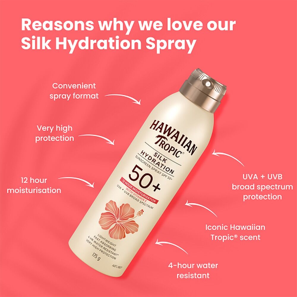 Hawaiian Tropic Silk Hydration Spray SPF50+ 175g