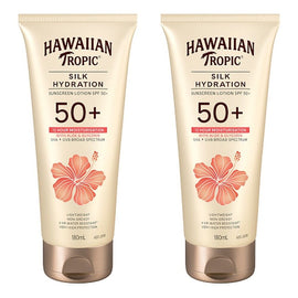 Hawaiian Tropic Silk Hydration Lotion SPF50+ 180mL Pack of 2