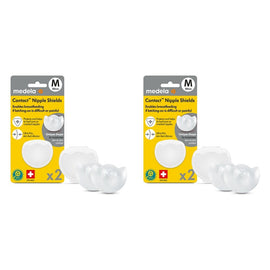 Medela Contact Nipple Shields Medium 2 Pack Bundle of 2