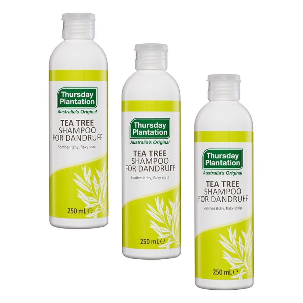 Thursday Plantation Tea Tree Shampoo For Dandruff 250mL Pack of 3