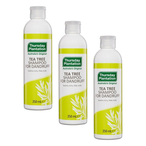 Thursday Plantation Tea Tree Shampoo For Dandruff 250mL Pack of 3