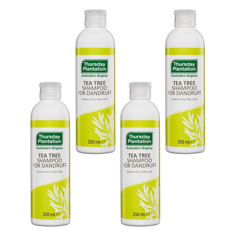 Thursday Plantation Tea Tree Shampoo For Dandruff 250mL Pack of 4