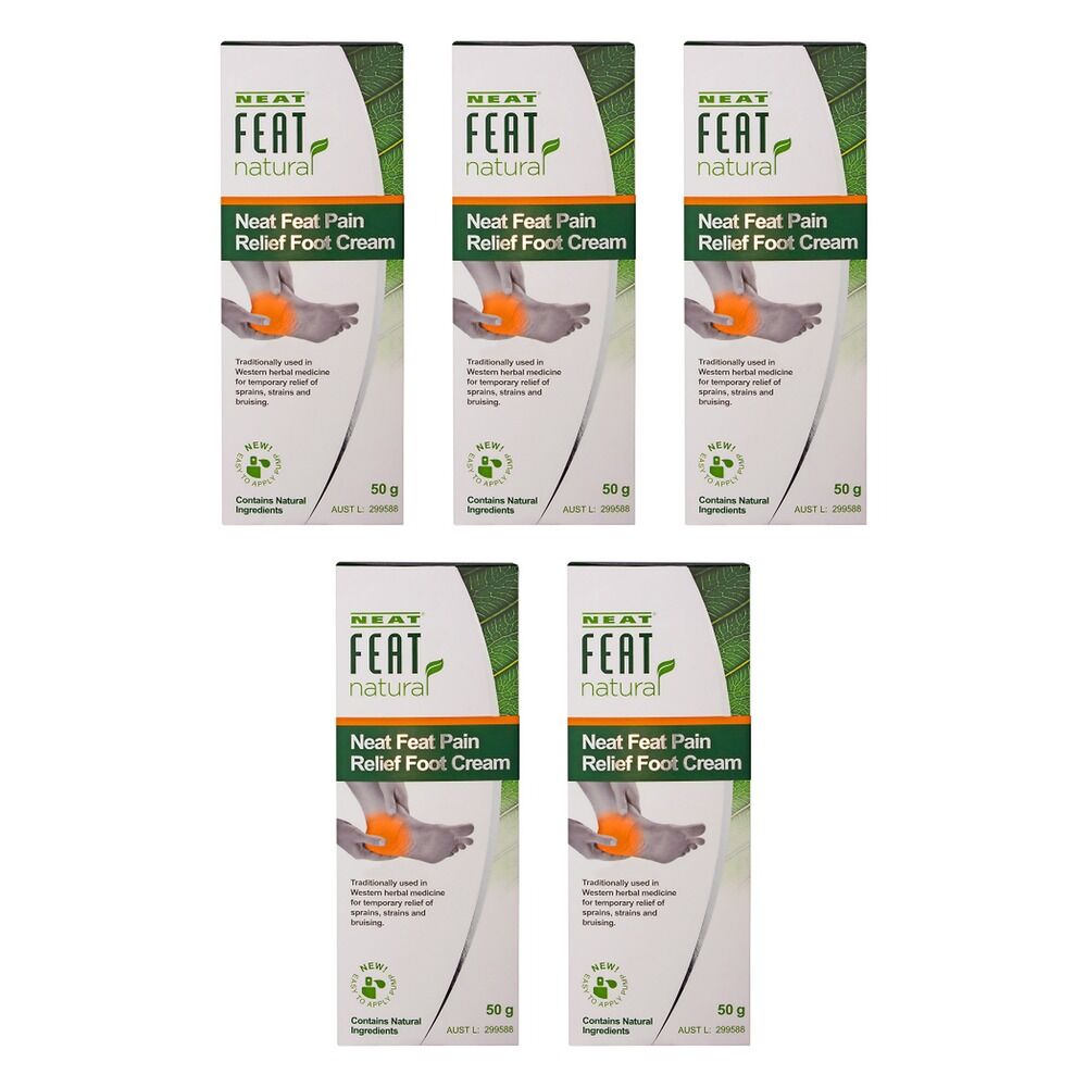 Neat Feat Nat Pain Relief Foot Cream 50g Pack of 5