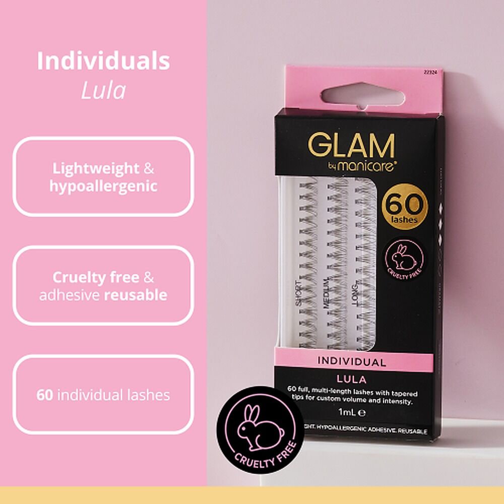 Glam by Manicare Lula Individual Lashes 60 Pack