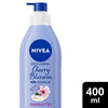 NIVEA Cherry Blossom & Jojoba Oil Body Lotion, 48h Moisture, 400mL