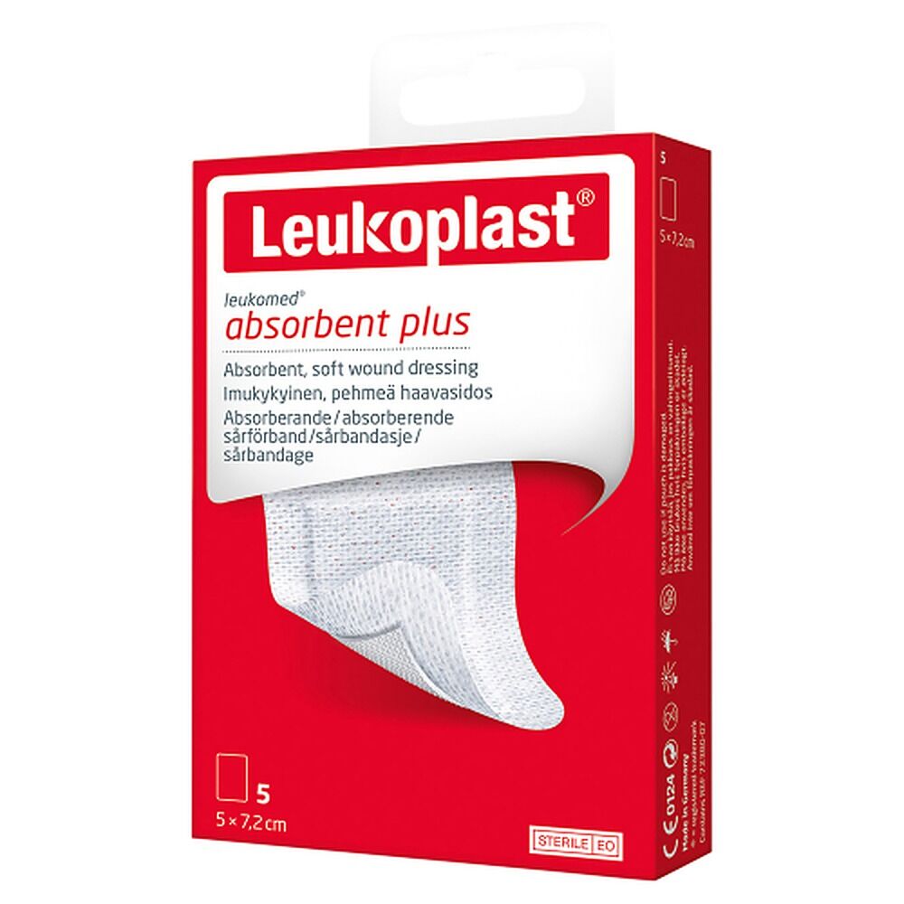 Leuko Leukomed Sterile Post-Op Wound Dressing 5cm x 7.2cm 5 Pack