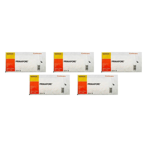 PRIMAPORE Adhesive Wound Dressing 20cm x 10cm x 20 Bundle of 5