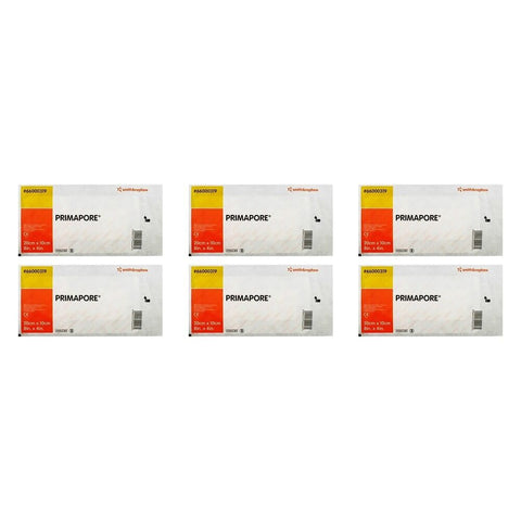 PRIMAPORE Adhesive Wound Dressing 20cm x 10cm x 20 Bundle of 6