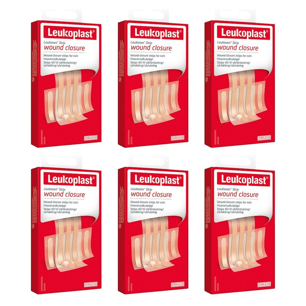Leuko Leukosan Wound Closure Strips Assorted 9 Pack Bundle of 6