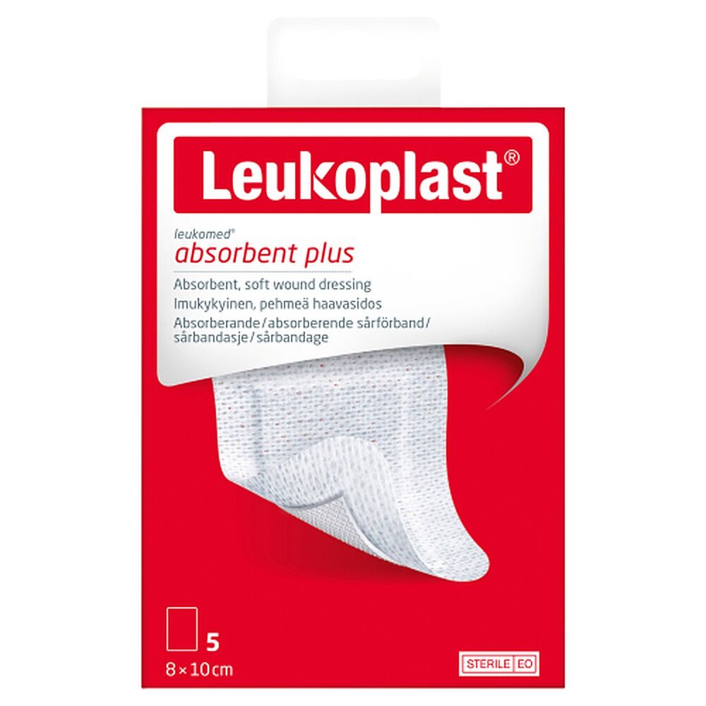 Leuko Leukomed Sterile Post-Op Wound Dressing 8cm x 10cm 5 Pack