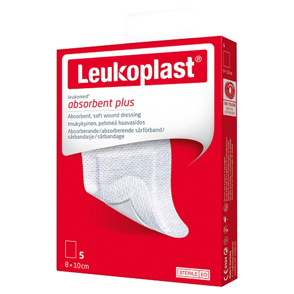 Leuko Leukomed Sterile Post-Op Wound Dressing 8cm x 10cm 5 Pack