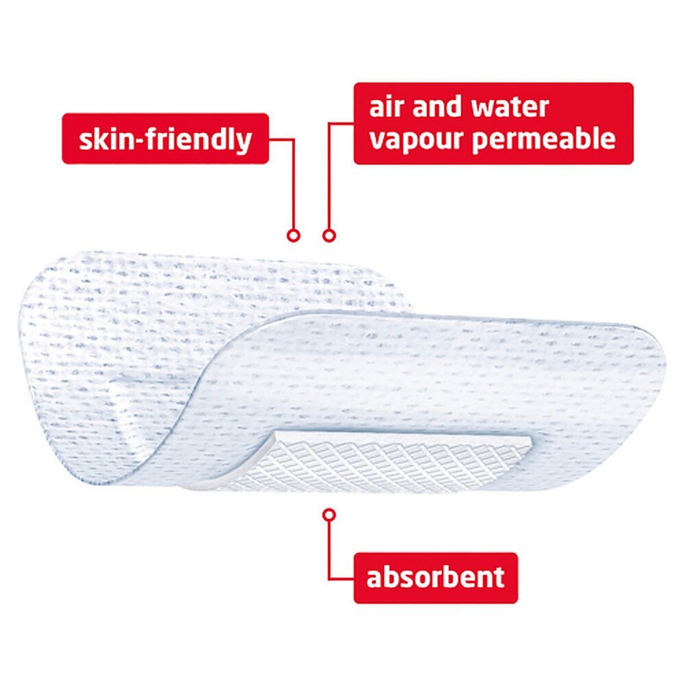 Leuko Leukomed Sterile Post-Op Wound Dressing 8cm x 10cm 5 Pack