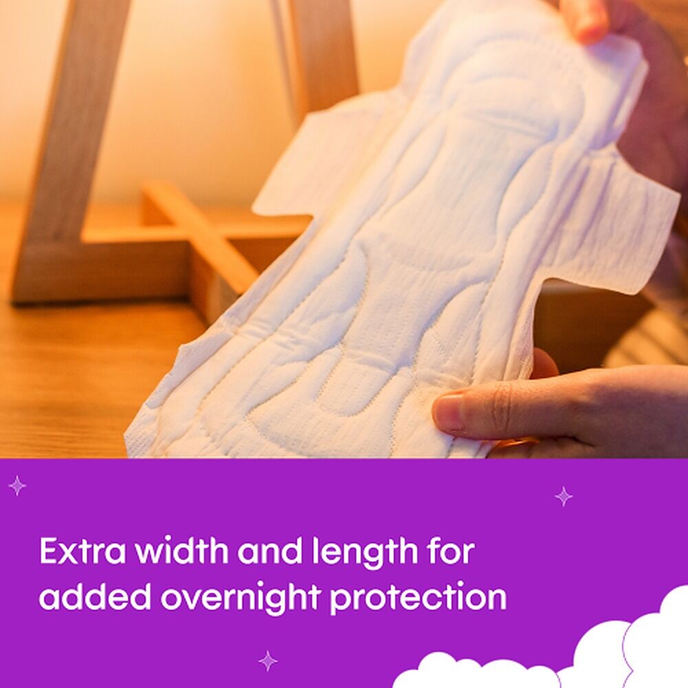 U By Kotex Overnight Extra Long Pads with Wings 8 Pack x 4