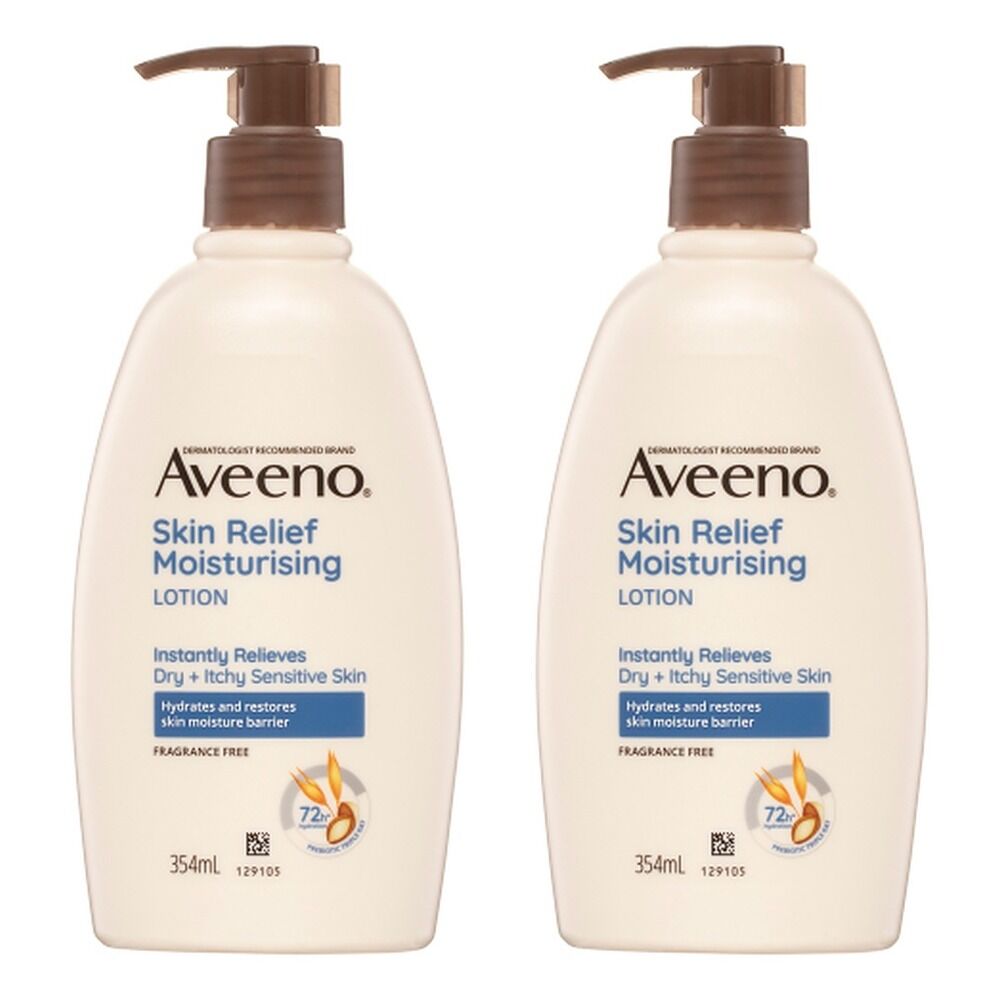 Aveeno Skin Relief Moisturising Body Lotion 354mL Pack of 2