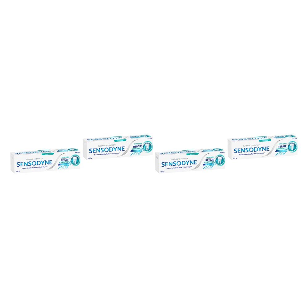 Sensodyne Repair & Protect Extra Fresh Fluoride Toothpaste 100g Pack of 4