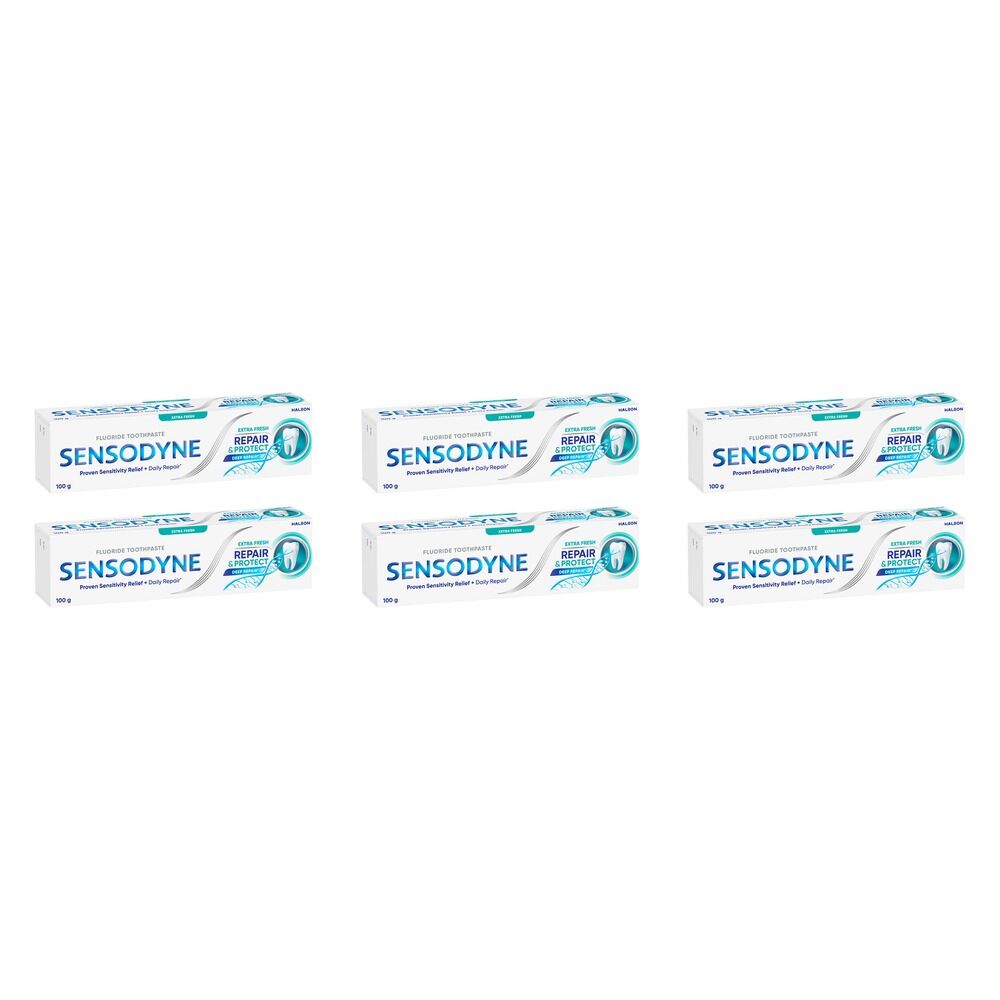 Sensodyne Repair & Protect Extra Fresh Fluoride Toothpaste 100g Pack of 6