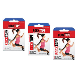 RockTape Kinesiology Sports Tape 5cm x 5m Pack of 3