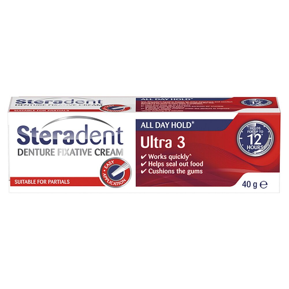 Steradent Ultra 3 Denture Fixative Cream 40g