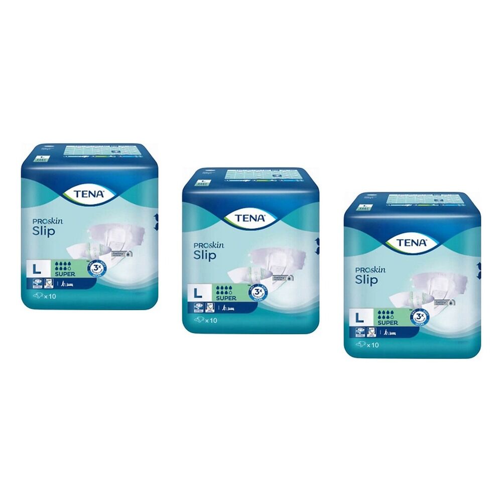 Tena Slip Super Large 10 Pack x 6 Bundle of 3