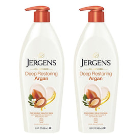 Jergens Oil-Infused Deep Restoring Argan Moisturiser 496mL Pack of 2