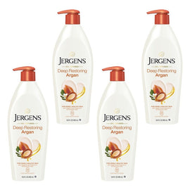 Jergens Oil-Infused Deep Restoring Argan Moisturiser 496mL Pack of 4