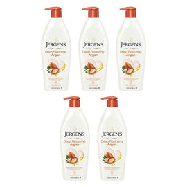 Jergens Oil-Infused Deep Restoring Argan Moisturiser 496mL Pack of 5