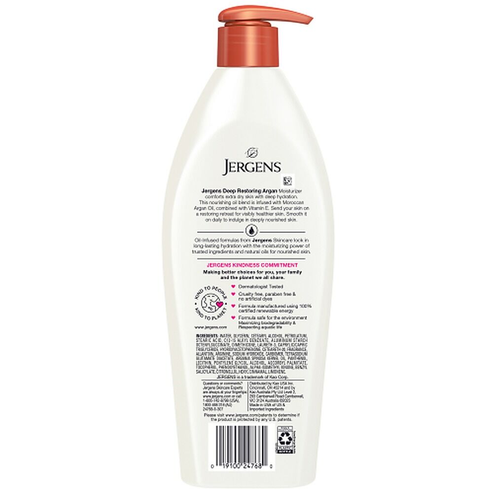 Jergens Oil-Infused Deep Restoring Argan Moisturiser 496mL