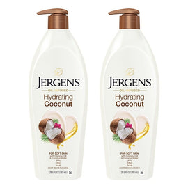 Jergens Oil-Infused Hydrating Coconut Moisturiser 496mL Pack of 2