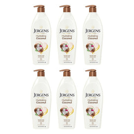 Jergens Oil-Infused Hydrating Coconut Moisturiser 496mL Pack of 6