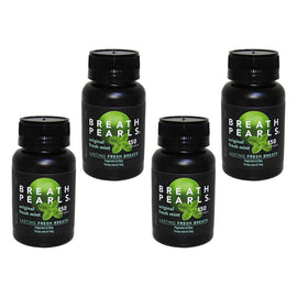 Breath Pearls Large Breath Freshener 150 Pack Bundle of 4