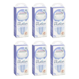 Schick Intuition Pure Nourishment Razor Kit with 2 Cartridges Pack of 6