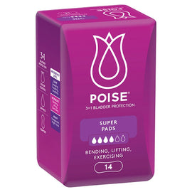 Poise Super Hourglass Pads 14 Pack x 6