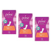 Poise Extra Pads 12 Pack x 6 Bundle of 3