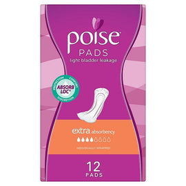 Poise Extra Pads 12 Pack x 6