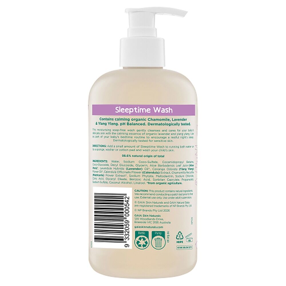 GAIA Natural Baby Sleeptime Wash 500mL