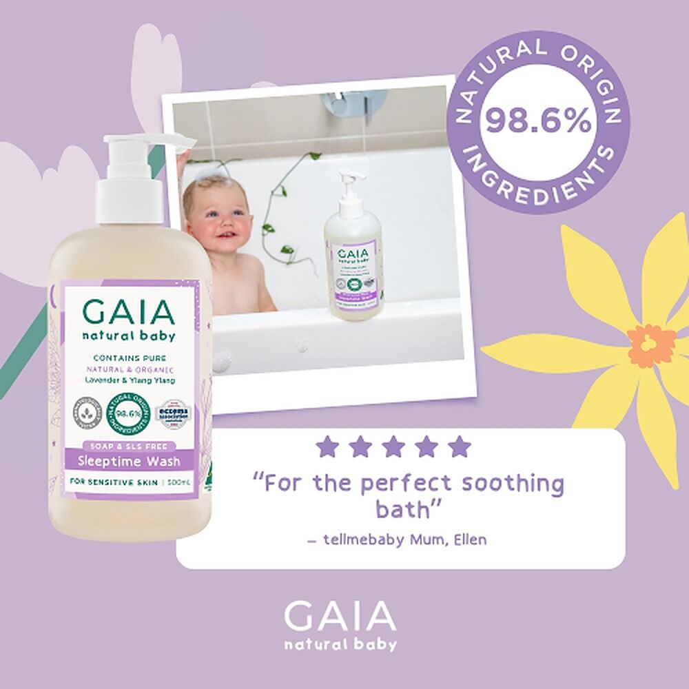 GAIA Natural Baby Sleeptime Wash 500mL