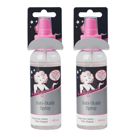 Hollywood Fashion Secrets Anti Static Spray 100ml Clothing Spray Pack of 2
